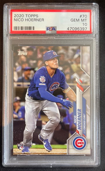 2020 Topps Nico Hoerner #70 PSA 10