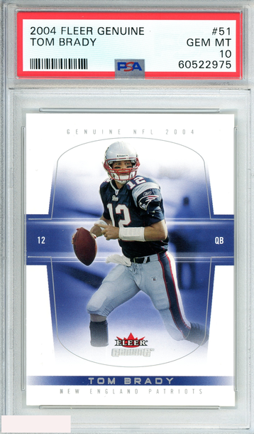 2004 FLEER GENUINE TOM BRADY #51 NEW ENGLAND PATRIOTS PSA 10 GEM MT