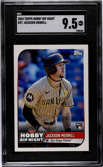 2024 Topps Hobby Rip Night Jackson Merrill #37 RC SGC 9.5