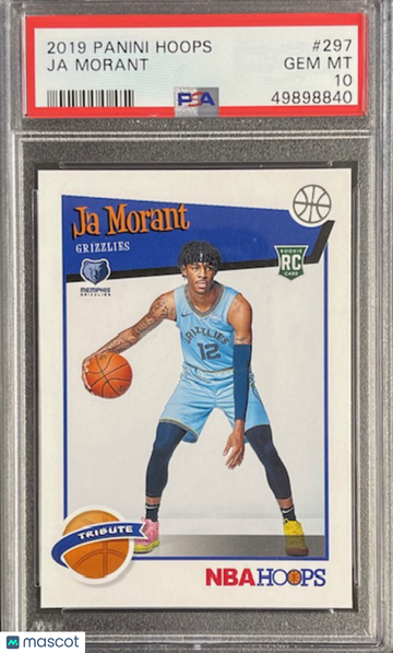 2019 Panini Hoops Ja Morant #297 PSA 10
