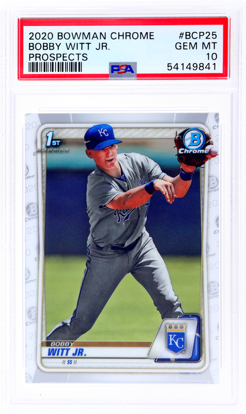 2020 Bowman Chrome Prospect Bobby Witt Jr. #BCP25 PSA 10