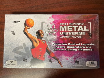 2021 SKYBOX METAL UNIVERSE CHAMPIONS HOBBY BOX