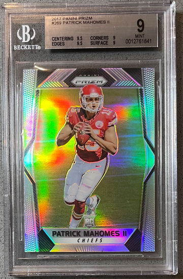 2017 Prizm Silver Patrick Mahomes BGS 9