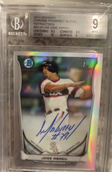 Jose Abreu 2014 Bowman Chrome Prospects Rookie Auto Refractors /500