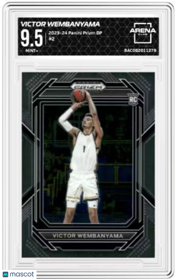 2023-24 Panini Prizm Draft Picks Victor Wembanyama #2 Arena Club 9.5