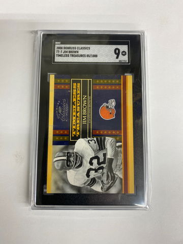 2008 Donruss Classics TT-7 Jim Brown Timeless Treasures serial number 85/1000