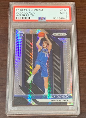 2018 Prizm Luka Doncic Hyper Prizm PSA 9