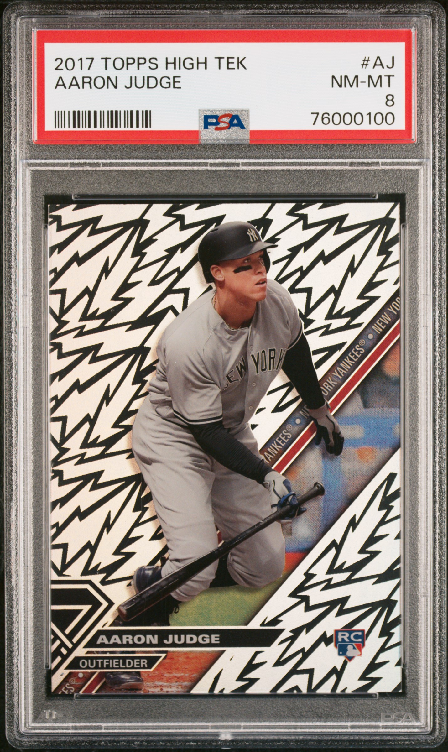 2017 Topps High Tek Aaron Judge #AJ PSA 8