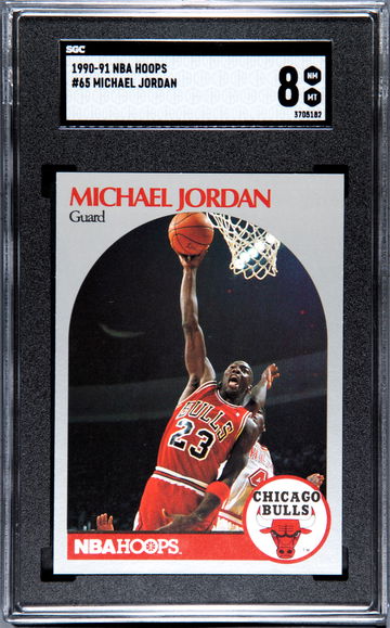 1990-91 NBA Hoops Michael Jordan #65 SGC 8