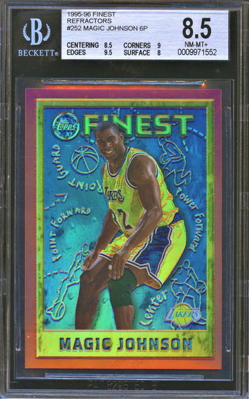 Magic Johnson 1995 Finest Refractors BGS 8.5 