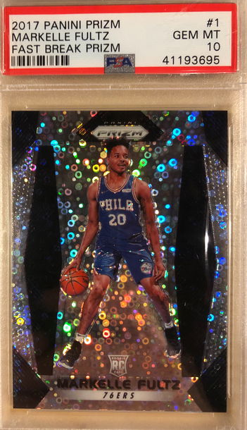 Markelle Fultz Prizm Fast Break RC PSA 10
