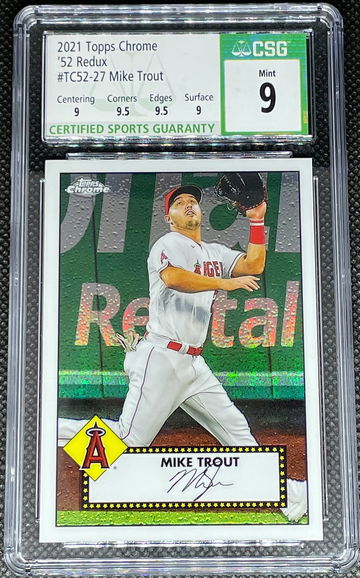 Mike Trout 2021 1952 Redux Chrome CSG 9