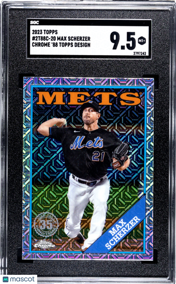 2023 Topps Max Scherzer #2T88C-20 CHR. '88 SGC 9.5