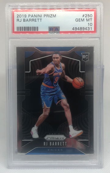RJ Barrett 2019 Prizm RC #250 PSA 10 Gem Mt