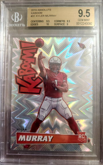 2019 Kyler Murray Absolute KABOOM BGS 9.5 with 10
