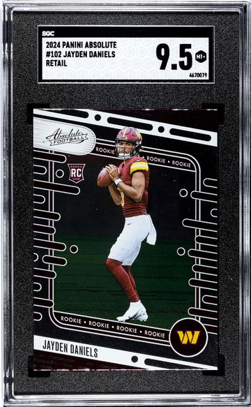 2024 Absolute #102 Jayden Daniels Absolute Football SGC 9.5