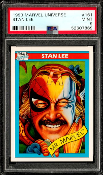 1990 Marvel Universe Stan Lee #161 RC ROOKIE PSA 9 Mint