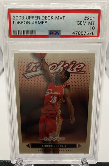 2003 Upper Deck MVP Lebron James ROOKIE #201 PSA 10 GEM MINT