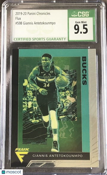 Giannis Antetokounmpo 2019 Chronicles Flux #598 CSG 9.5 Gem Mint Bucks 🏀