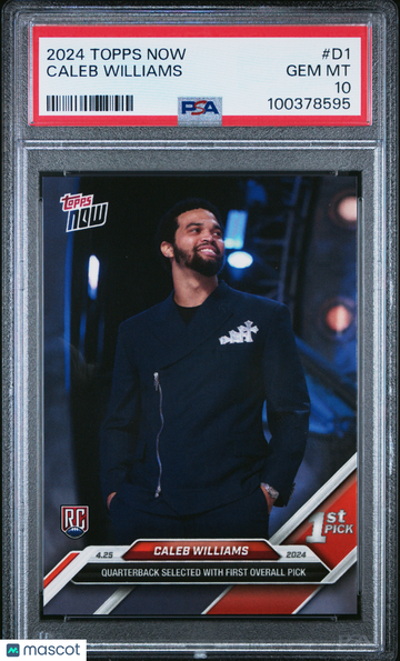2024 Topps Now Caleb Williams #D1 PSA 10