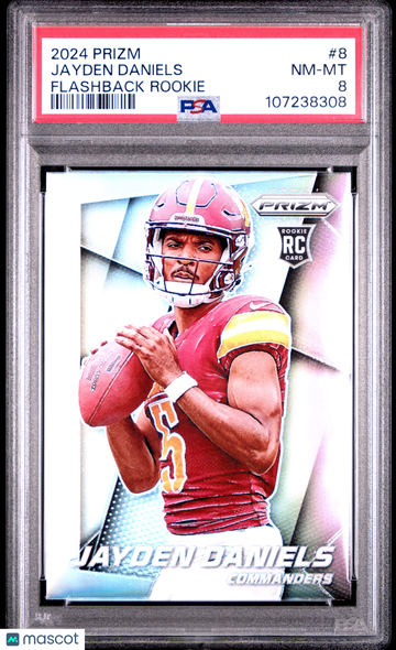 2024 Panini Prizm Prizm Flashback Rookie Jayden Daniels #8 PSA 8