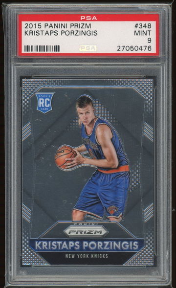 2015 Panini Prizm Kristaps Porzingis PSA 9