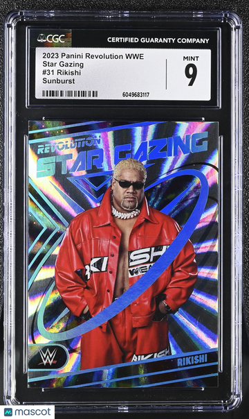 2023 Panini Revolution WWE Rikishi #31 Sunburst /99 Star Gazing CGC 9
