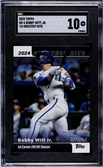 2025 Topps '24 Greatest Hits Bobby Witt Jr. #GH-6 SGC 10