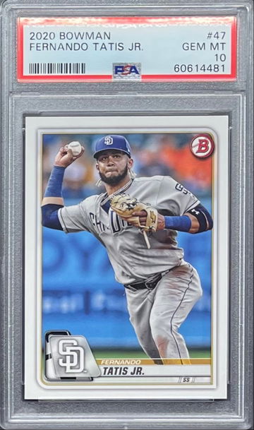 2020 Bowman Fernando Tatis Jr PSA 10