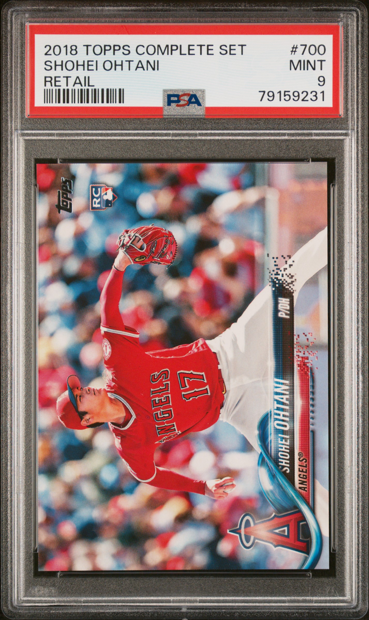 2018 Topps Complete Set Shohei Ohtani #700 Retail PSA 9 Rookie RC