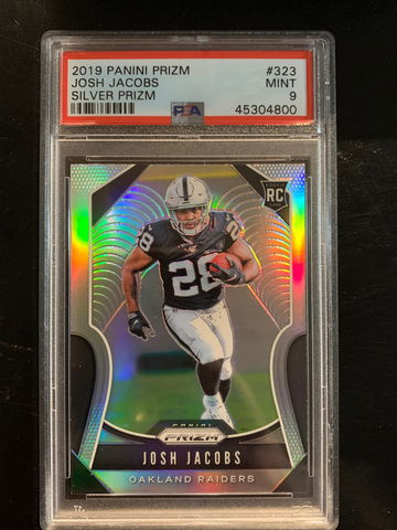 2019 Prizm Silver Josh Jacobs PSA 9