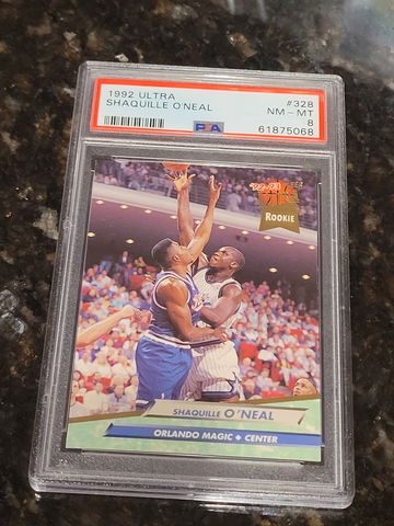 1992 Ultra Shaquille O'Neal PSA 8 NM-MT  #328
