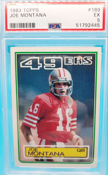 1983 Topps #169 Joe Montana PSA 5 Centered 