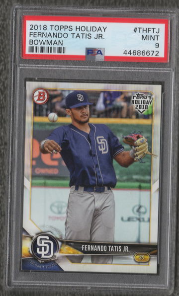2018 Topps Holiday Bowman Fernando Tatis Jr PSA 9