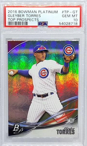 2016 Bowman Platinum Top Prospects #TP-GT Gleyber Torres PSA 10