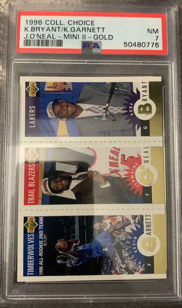 Kobe Bryant Upper Deck Collectors Choice M129 Mini Gold Kevin Garnett Jermaine O’neal