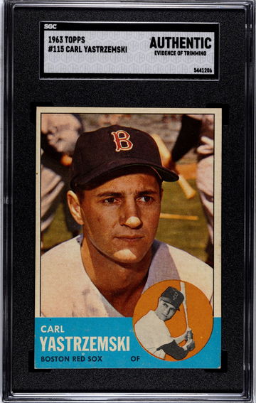 1963 Topps Carl Yastrzemski SGC Authentic 