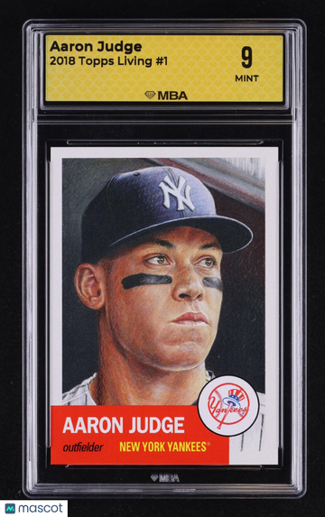 2018 Topps Living Aaron Judge #1 MBA 9