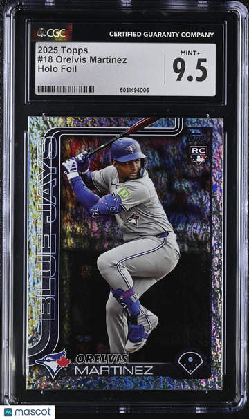 2025 Topps Orelvis Martinez #18 Holo Foil CGC 9.5