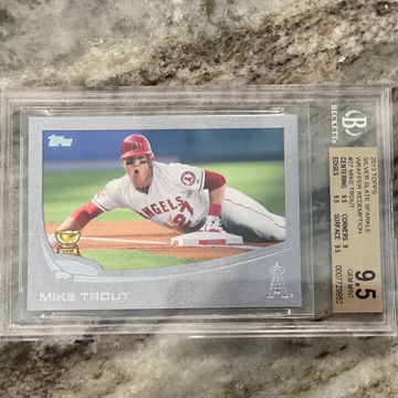 2013 topps silver slate Mike trout 