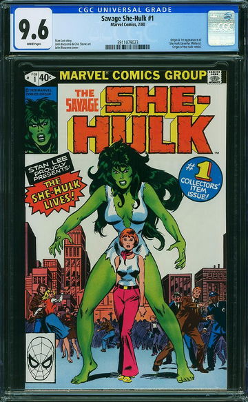 SAVAGE SHE-HULK #1, CGC 9.6 NM+