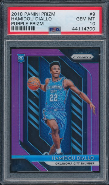 Hamidou Diallo Prizm Purple #/75 PSA 10
