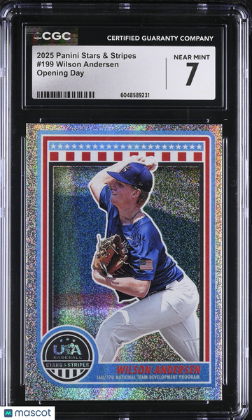 2025 Panini Stars & Stripes Wilson Andersen #199 Opening Day CGC 7