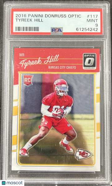 2016 Panini Donruss Optic Tyreek Hill #117 PSA 9