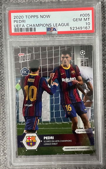 2020 Topps Now Pedri PSA 10 Gem Mint