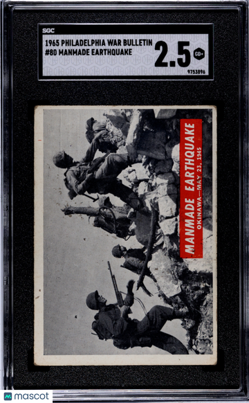 1965 Philadelphia War Bulletin Manmade Earthquake #80 SGC 2.5