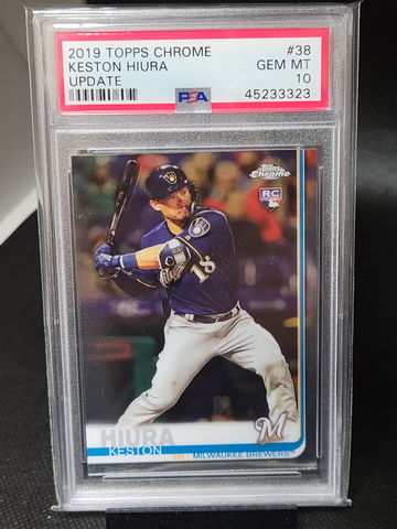 2019 Topps Chrome Update Keston Hiura Psa 10