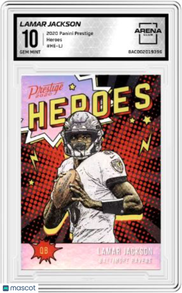 2020 Panini Prestige Lamar Jackson #HE-LJ Heroes Arena Club 10
