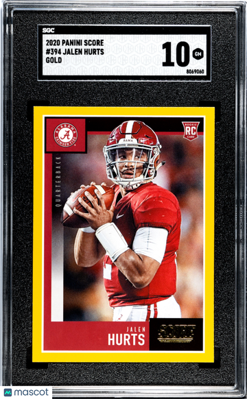 2020 Panini Score Jalen Hurts #394 Gold SGC 10