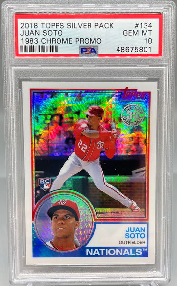 2018 Topps Silver Pack 1983 Juan Soto PSA 10 Low Pop!
